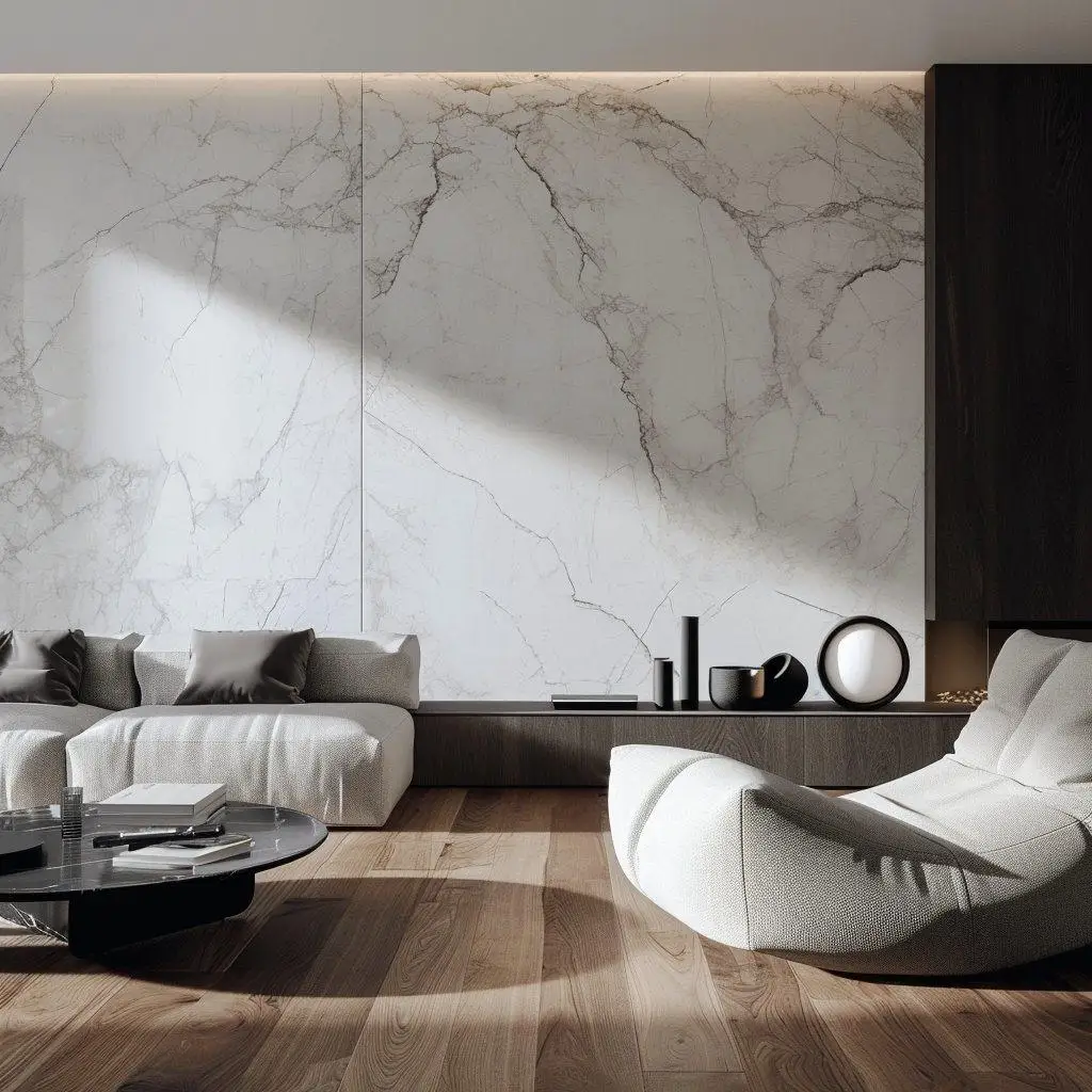 SPC Wall Panel Easy Install Wall Board Luxury Marble Sheet Click Lock Shower SPC Wall Panel Waterproof for Bathroom