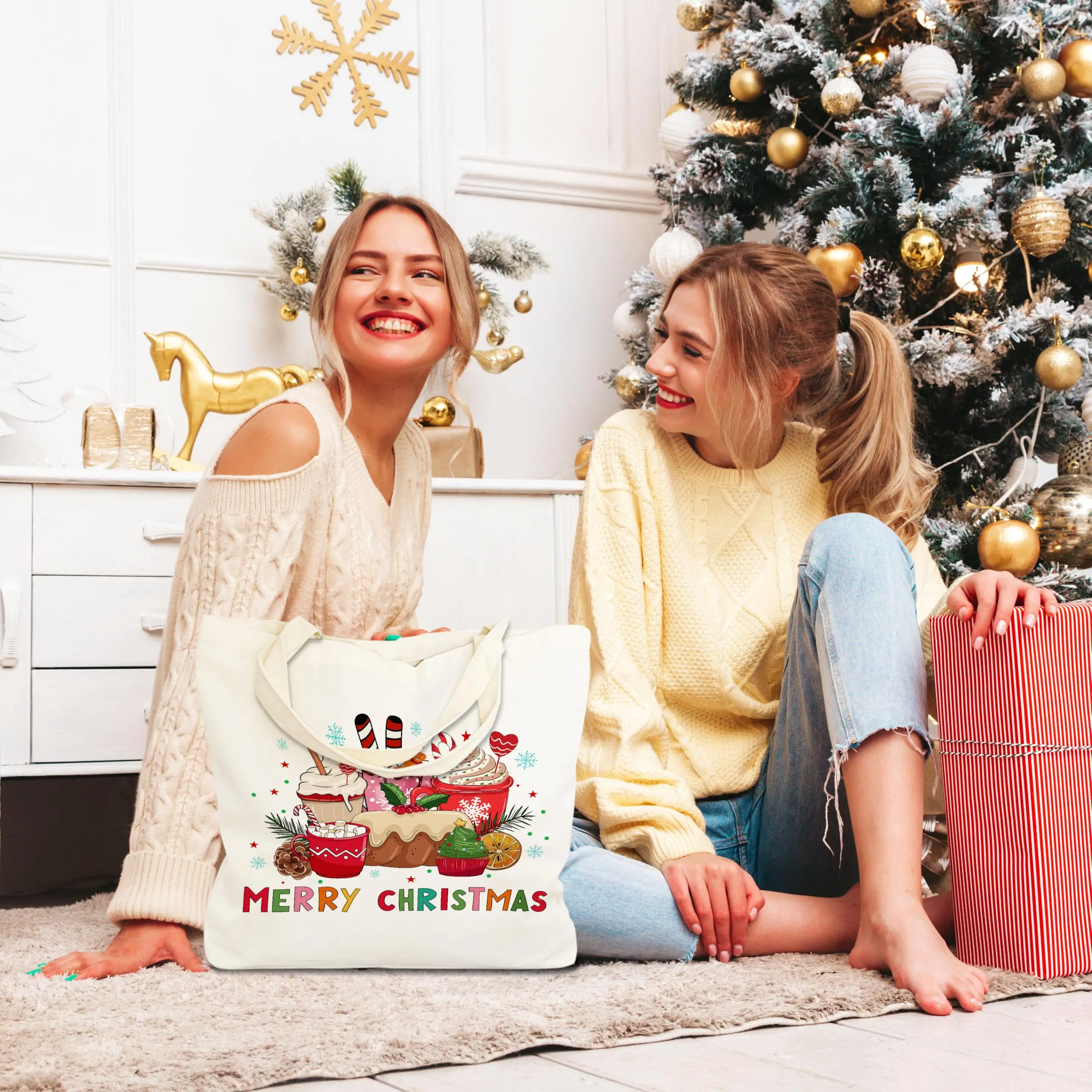 High Quality Shopping Beach Print Handbag Eco Friendly Plain Blank Cotton Canvas Shopping Handbag Tote Bag details