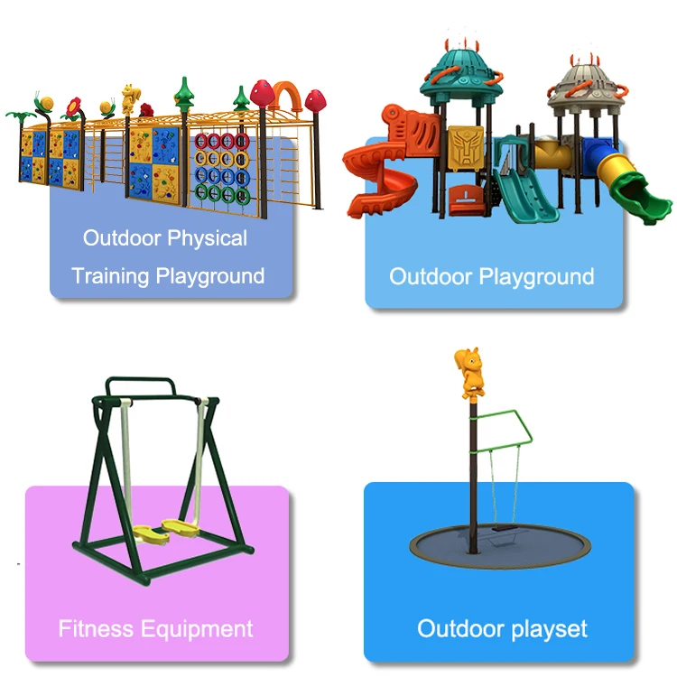 Funny Style Outdoor Play Ground for Children Long Plastic Slide Miracle Playground Equipment Parts