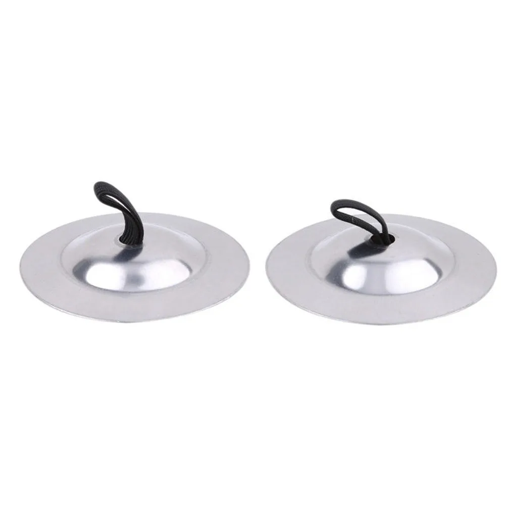 2 PCs  Copper Finger Cymbals Small Finger Cymbals Belly Dancing Mini Cymbals