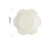 milk white flower pattern 9inch deep plate