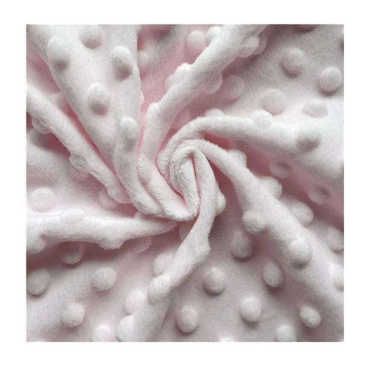Ткань из 100% полиэстера minky dot micro velboa