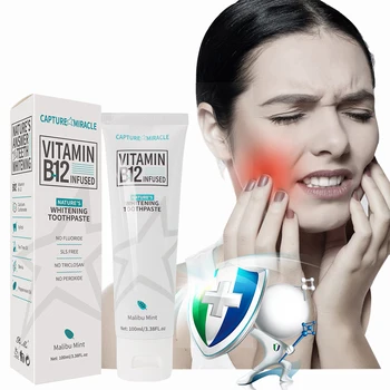 Vitamin B12 toothpaste oral cavity fresh to breath gingival soft tongue coating cleaning toothpaste