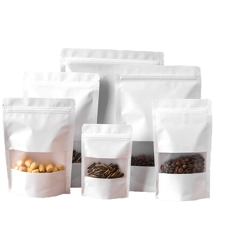 white zip lock pouch