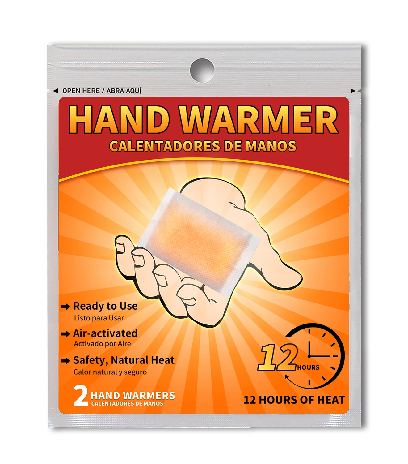 Disposable Hot Pad 10 Packs Hand Warmers Long Lasting Safe Natural