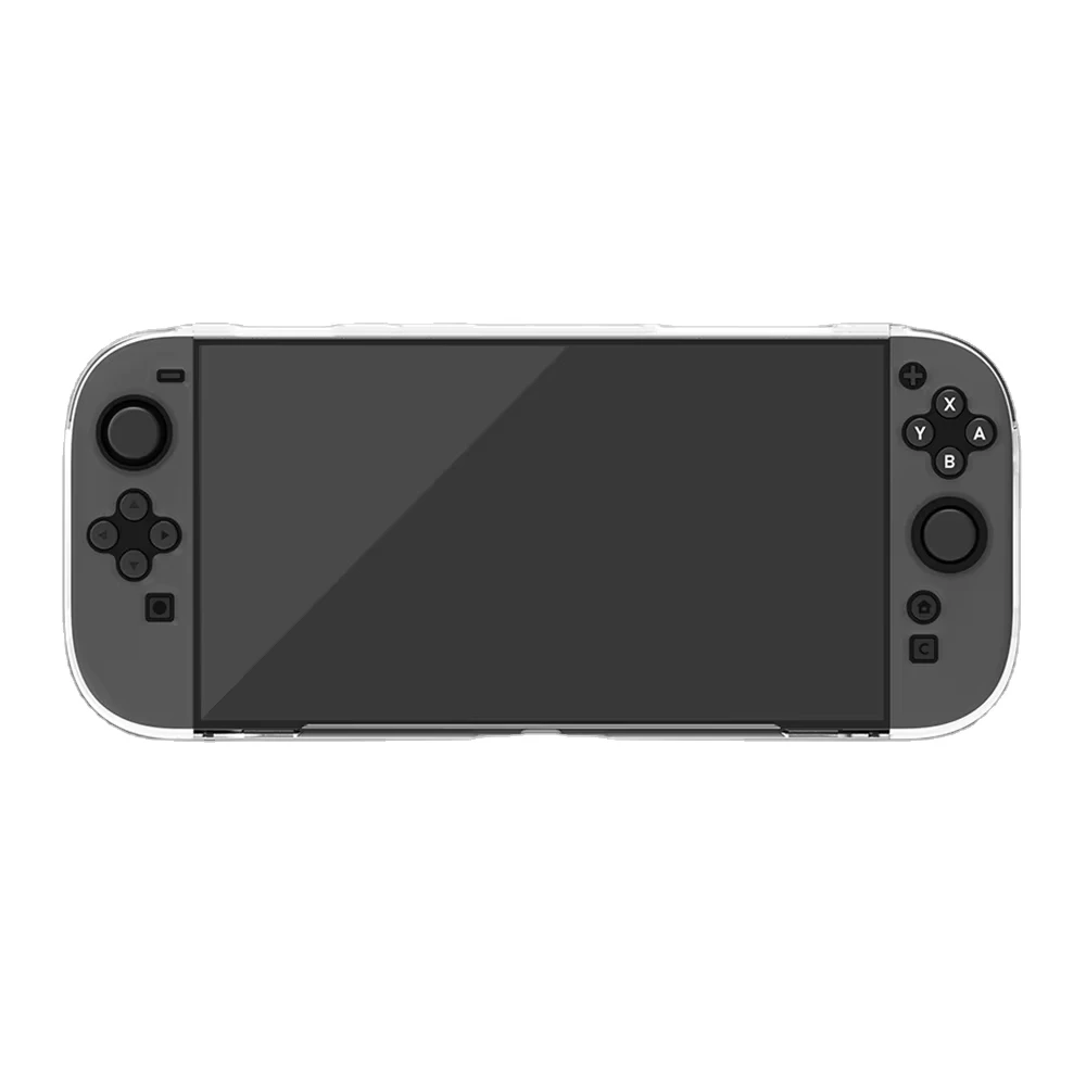 product laudtec transparent crystal shell case hard clear protective pc cover skin for nintendo switch 2 console-3