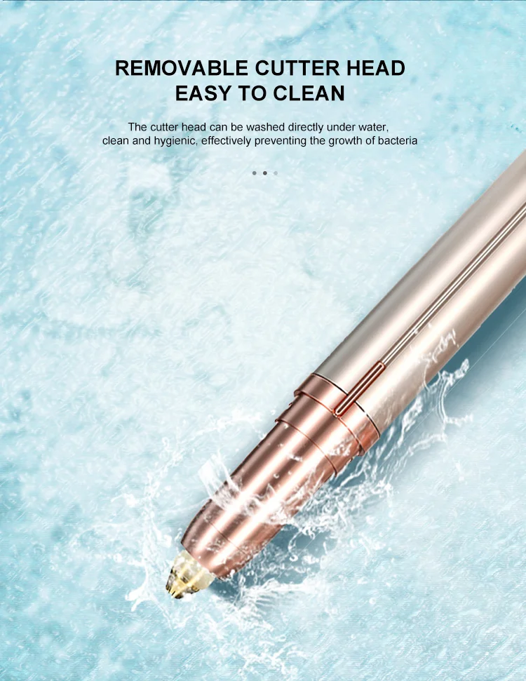 good price portable professional fashion attractive design lady high quality USB painless electric women eyebrow trimmer