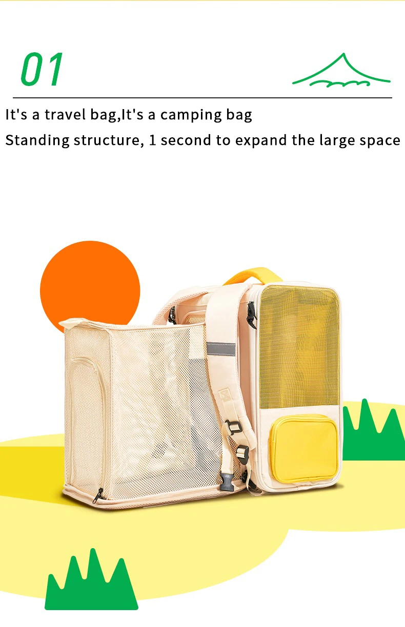 Pet Travel Bag Game Machine Collapsible Large Capacity Backpack