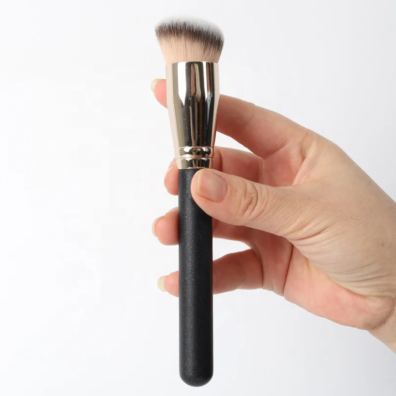 Concealer Brush, Under Eye Mini Angled Flat Top Kabuki Nose Contour Brush - for Concealing Blending Setting Buffing with Powder Liquid Cream, Size: #