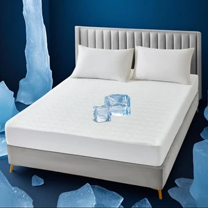Summer Best Seller High Quality Bed Bug Proof Hypoallergenic Cool Feeling Kitted Waterproof Mattress Cover Protector