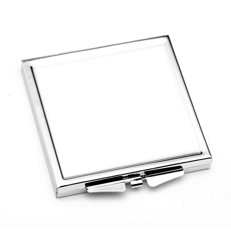 Custom LOGO  Blankl Mirror for DIY Pattern Mirror Vanity with Metal Makeup Pretty Sublimation  Printing Cosmetic Mirror in Stock