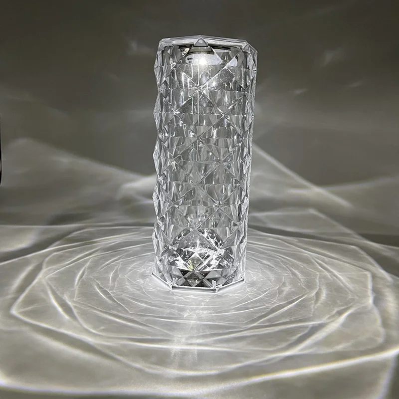 Crystal Diamond Table Lamp USB Charging Touch Lamp Bedside Night Light With Remote Control for Room Decoration