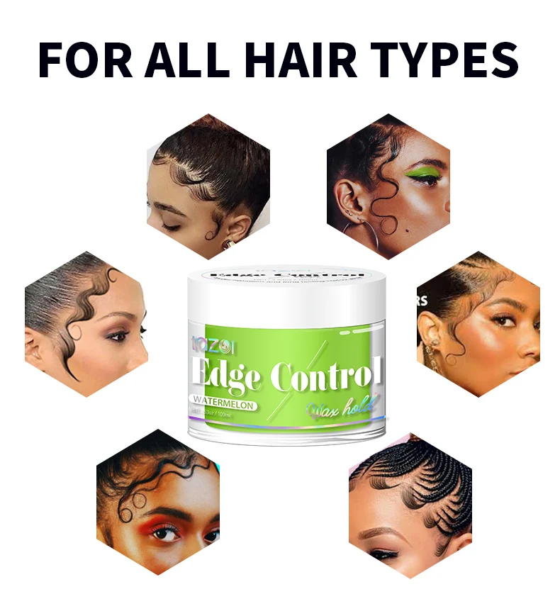 Wholesale Edge Control Private Label Leave No White Edge Firm Hold Water Based Strong Hold Long