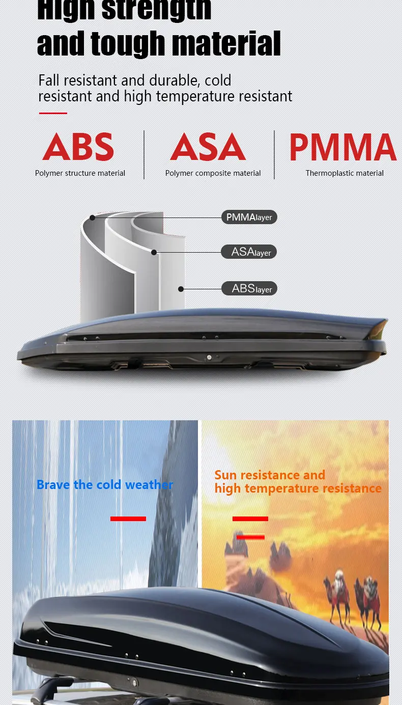 4x4 Suv Car Top Roof Cargo Box 600l Travel Top Car Roof Box Cargo