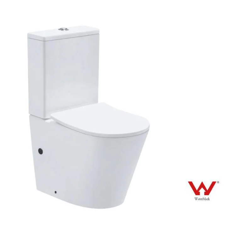 Australia Toilet WaterMark Ceramic Rimless Back To Wall Two Piece Toilet Bathroom Sanitary Ware WC