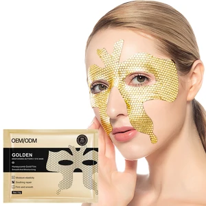 New Design 15g Golden Butterfly Eye Mask Organic Honeycomb Gold Film Whitening Moisturizing Anti-Wrinkles Sheet Gel for All Skin