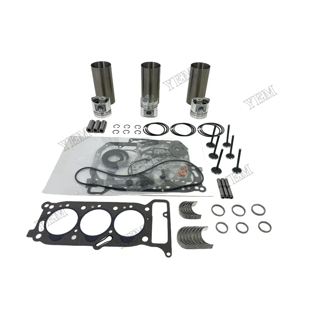 For Isuzu 3KR1 Overhaul Gasket Kit Engine Part Gasket Piston Set