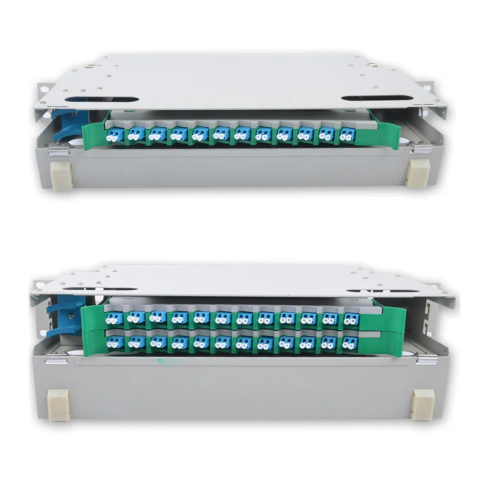 Rack Mount ODF 12 24 48 72 96 Core Port Fiber Optical Distribution Frame Unit Box Outdoor Fiber Patch Panel