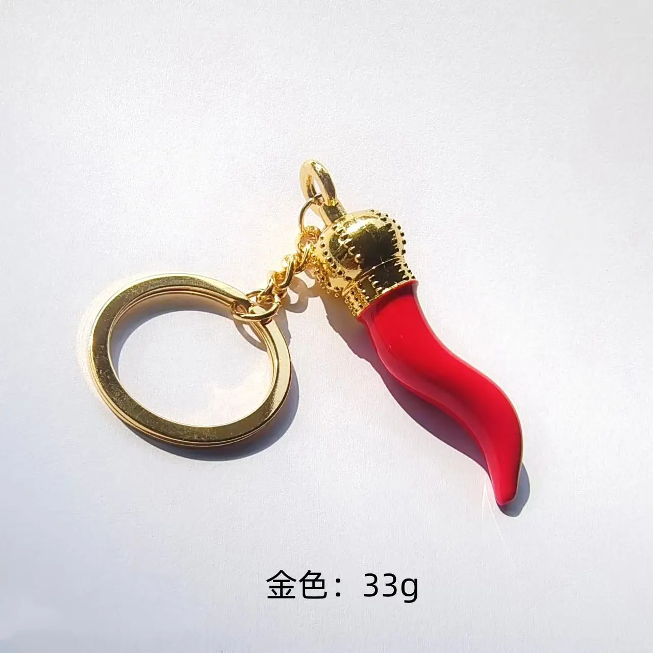 カスタムイタリアツーリストお土産チリペッパーキーホルダー亜鉛合金