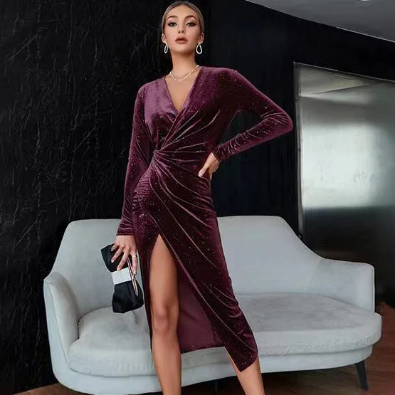 Women's Vintage Style Midi Dress with Long Sleeve and Cashmere Material for Autumn Spring Summer Winter Anti-Static Feature Care Needed Women's Vintage Style Midi Dress with Long Sleeve and Cashmere Material for Autumn Spring Summer Winter Anti-Static Feature Care Needed