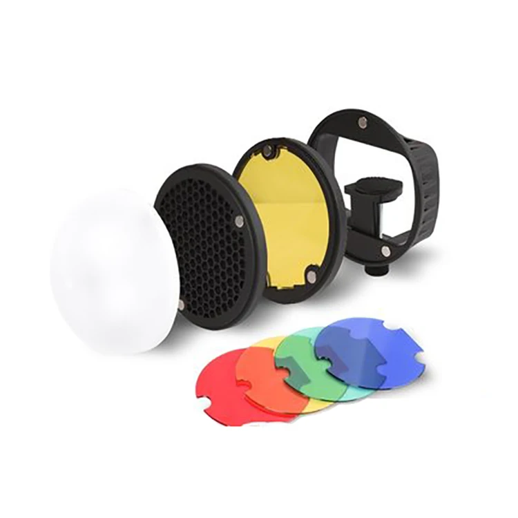 Kit Accessoires Flash MagDome - Diffuseur, Nid D'abeille, Filtres Couleur, Pour Flash Godox/Yongnuo