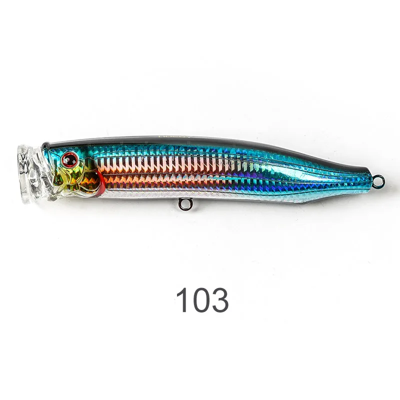 Leurre Popper Noeby 10cm 17g - Pour Pêche En Mer En Surface, Nage