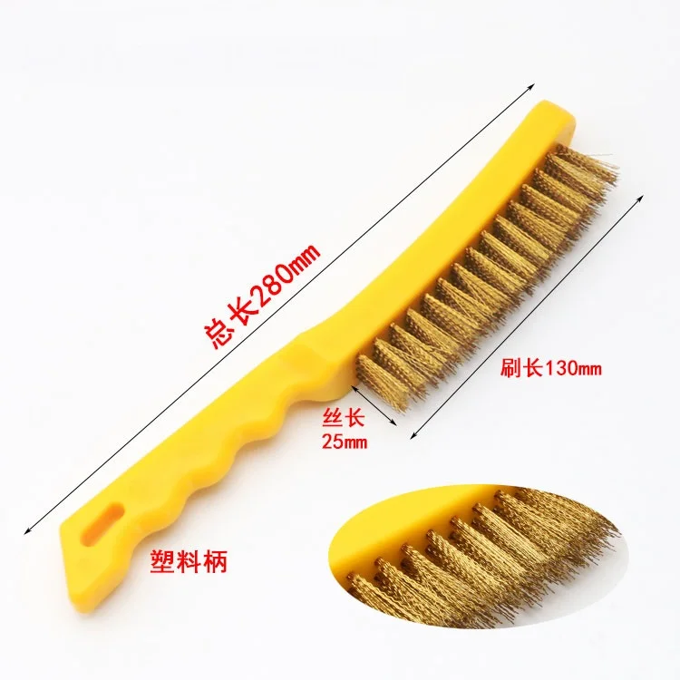 Hot Selling Carbon Steel Brush Plastic Handle Wire Brush For Household
