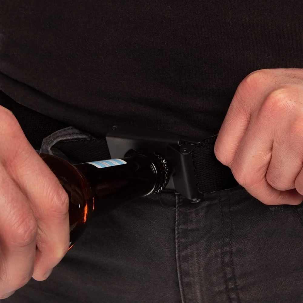 Wear-resistant Breathable Casual Multifunctional Wear-resistant Canvas Web Tactical Belt Men with Flip Top Buckle