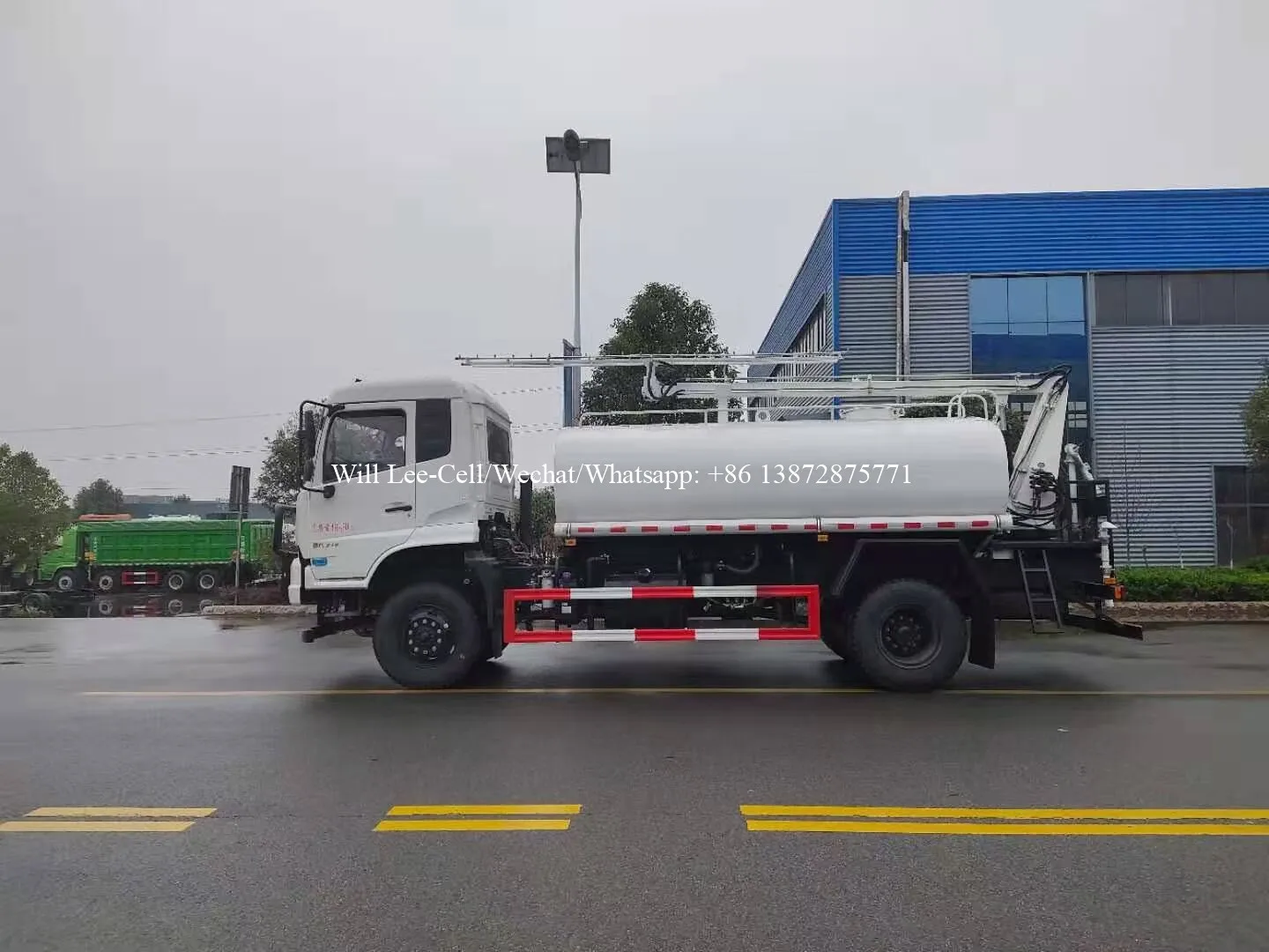 Dongfeng 10T High Pressure Automatic Washing Water Tanker Photovoltaic Solar Panels Cleaning Truck