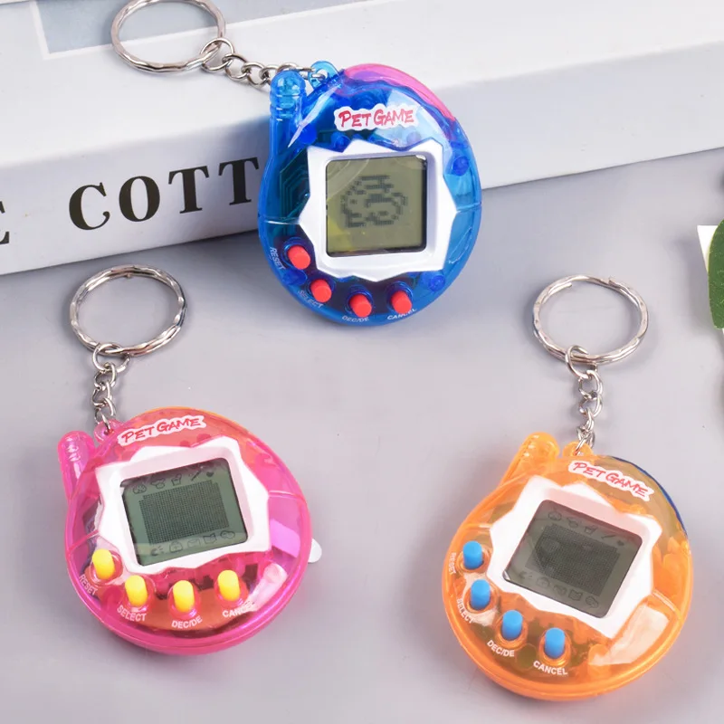 Factory Popular Retro Handheld Electronic Virtual Pets Game Keychain with Keychain Tamagochi Pet Toy Nostalgic Machine