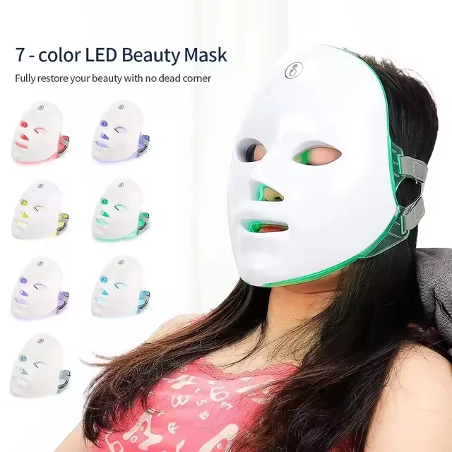 New hot sale Led Face 7 Color Lights Led Therapy Mask Facial Beauty Machine for Spa Use