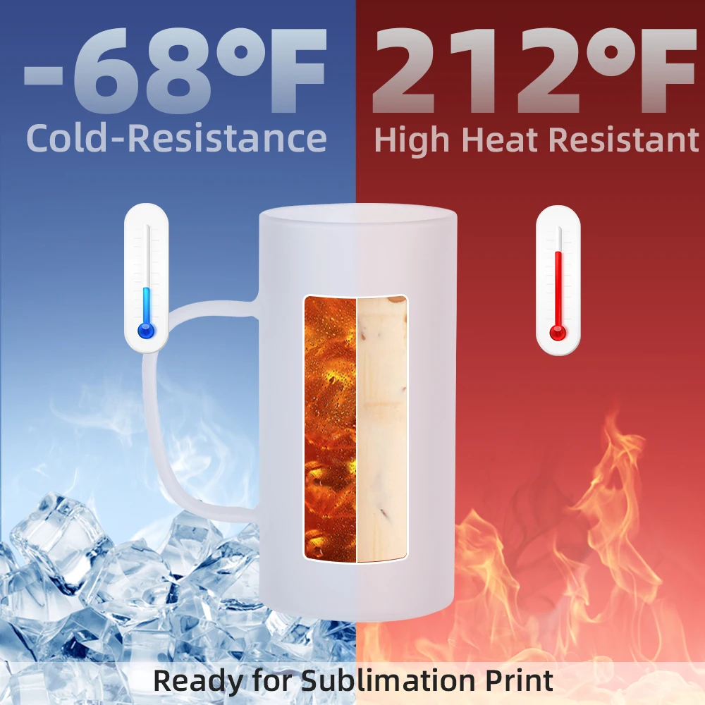 Wholesale PYD Life Custom 22 OZ Wholesale Tumblers Cups Sublimation Glass  Coffee Beer Mug Frosted Sublimation Glass Mug From m.