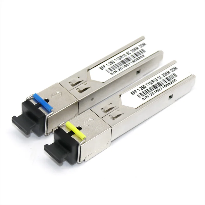 1.25G Single Fiber 20km 1310nm 1550nm SC Sfp Module Optical Transceiver