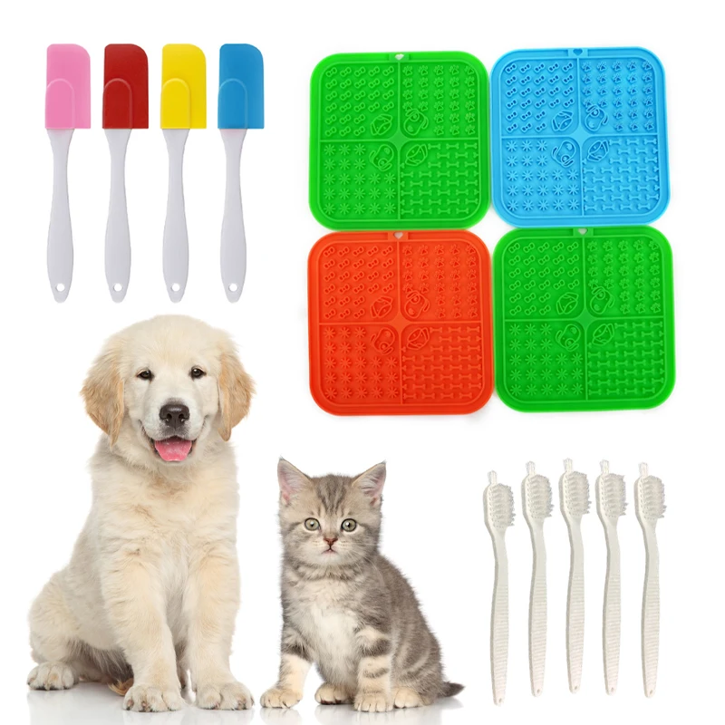 Wholesale Custom Logo Pet Bath Peanut Butter Lick Mat With Suction Cups