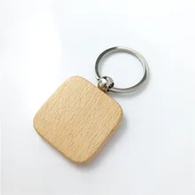 Off-the-shelf Wood Keychain Laser Lettering Wood Keychain Blank Wood Keychain Creative Diy Decoration Customization