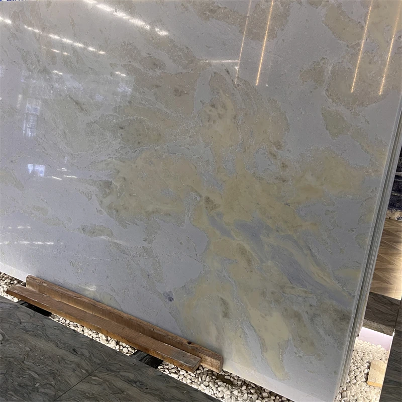 product customized luxury natural arctic blue sky marble slab for interior wall and floor design sky blue marble countertop-1