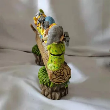 トールペイント　作品　7人の小人　置物 楽天市場】小人の置き物 7人セット 大 置き物 こびと オーナメント