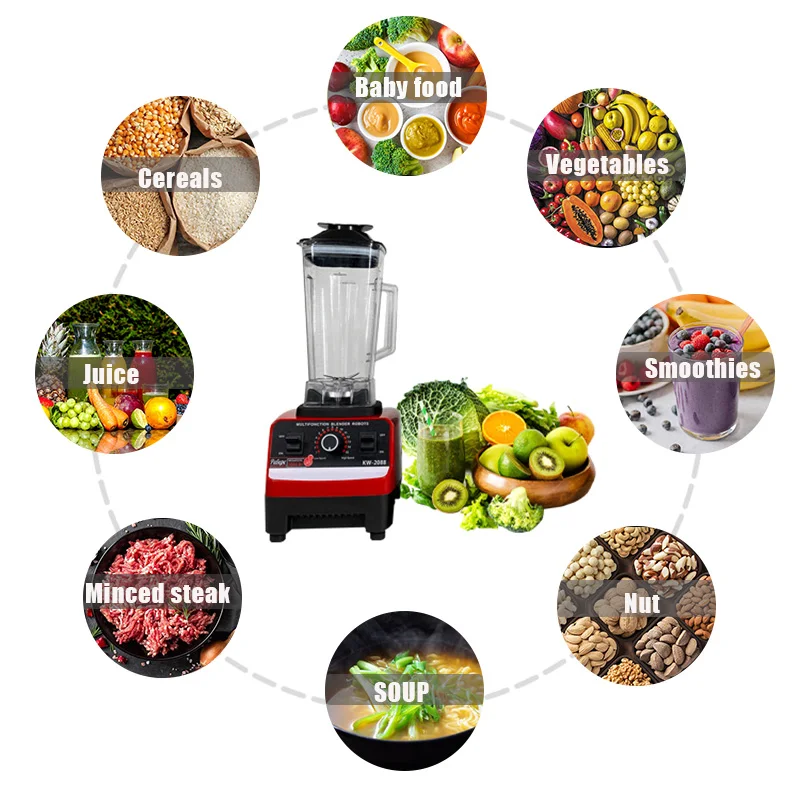 High Speed Multifunctional Food Processor Heavy Duty Commercial