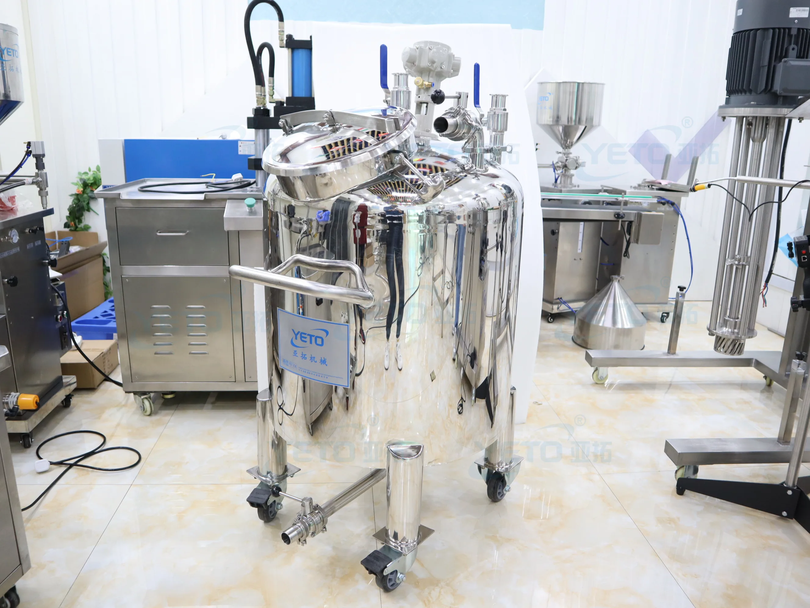 Линия по производству духов YETO смесительная машина производство ароматов смеситель из нержавеющей стали емкость с мешалкой