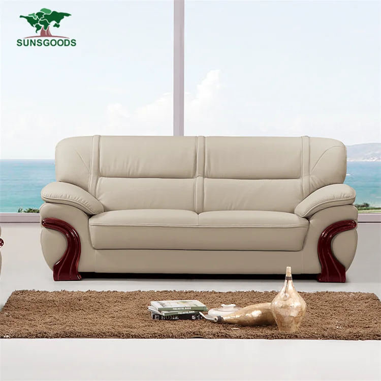 Violino 1345011 White Leather Sofa, Dunk & Bright Furniture