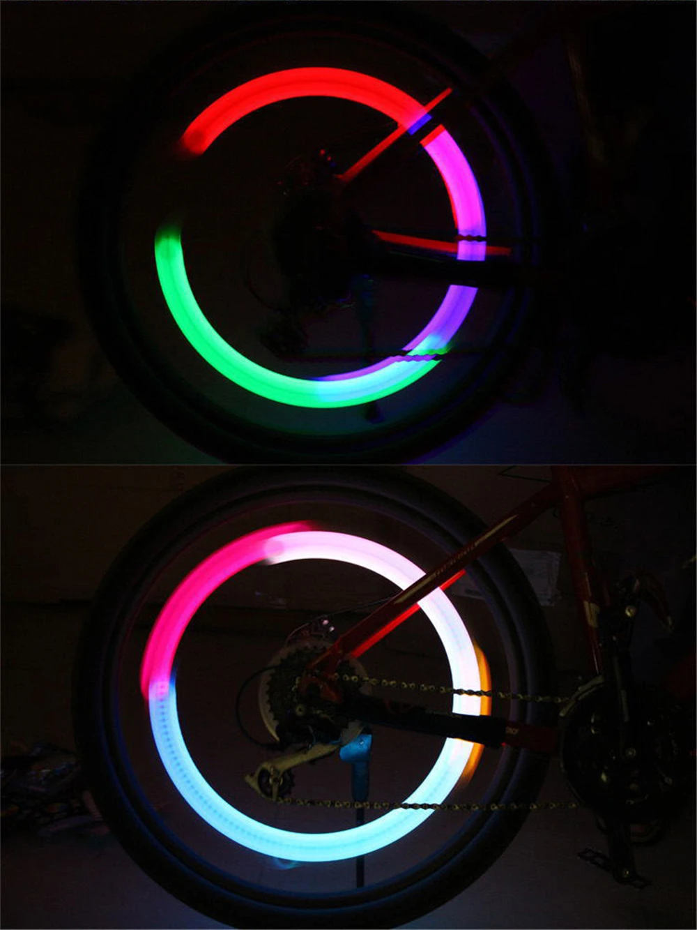 Multicolor Cycling Lantern Spokes Tyre Lamp Mtb Bike Accessories ...