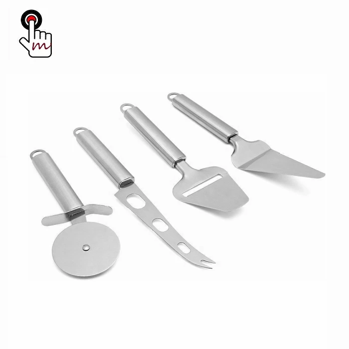 OWLMATE 2 Spatole Per Pizza In Acciaio Inox Con Manico In Legno - Per Barbecue, Bistecche E Crêpes