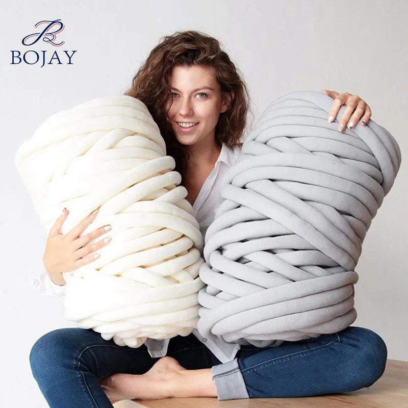 Super Soft Chunky Cotton Tube Braid Yarn for Arm Knitting