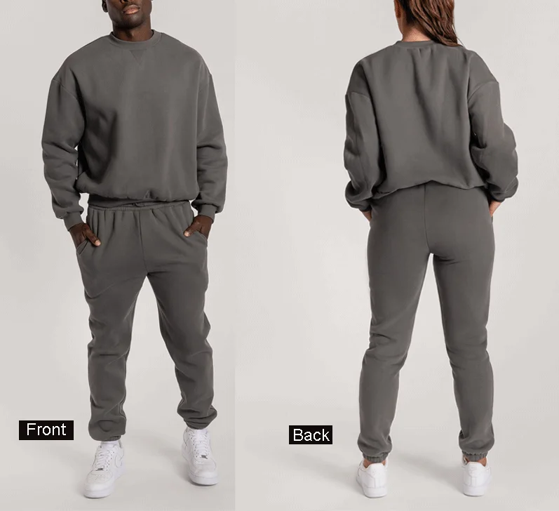 Crewneck Tracksuit Set Jogging Track Suits Sports Set,Blank Sweatsuits Wholesale Vendors,Men