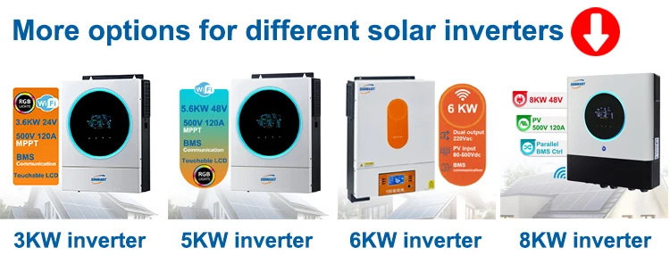 Pure Sine Wave off Grid 5KW 10KW Hybrid Solar Inverter