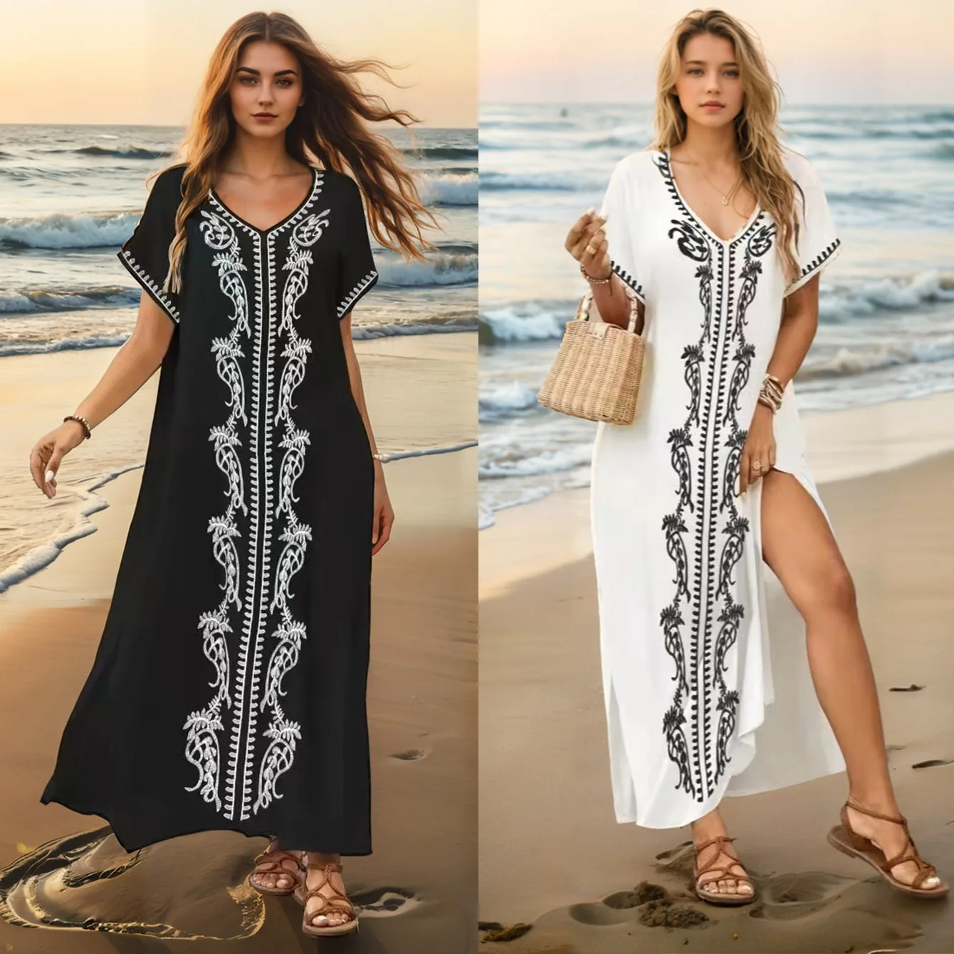 wholesale beach type dresses Berlook Linen Criss-Cross Back Maxi Dress main image 0