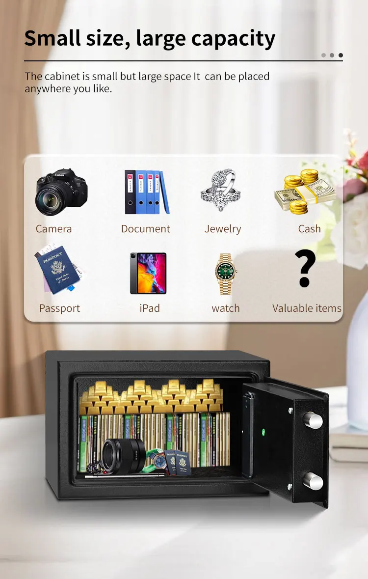 CEQSAFE Hot Sale Popular Office Home Security Electronic Digital Mini Safe Box for Money manufacture