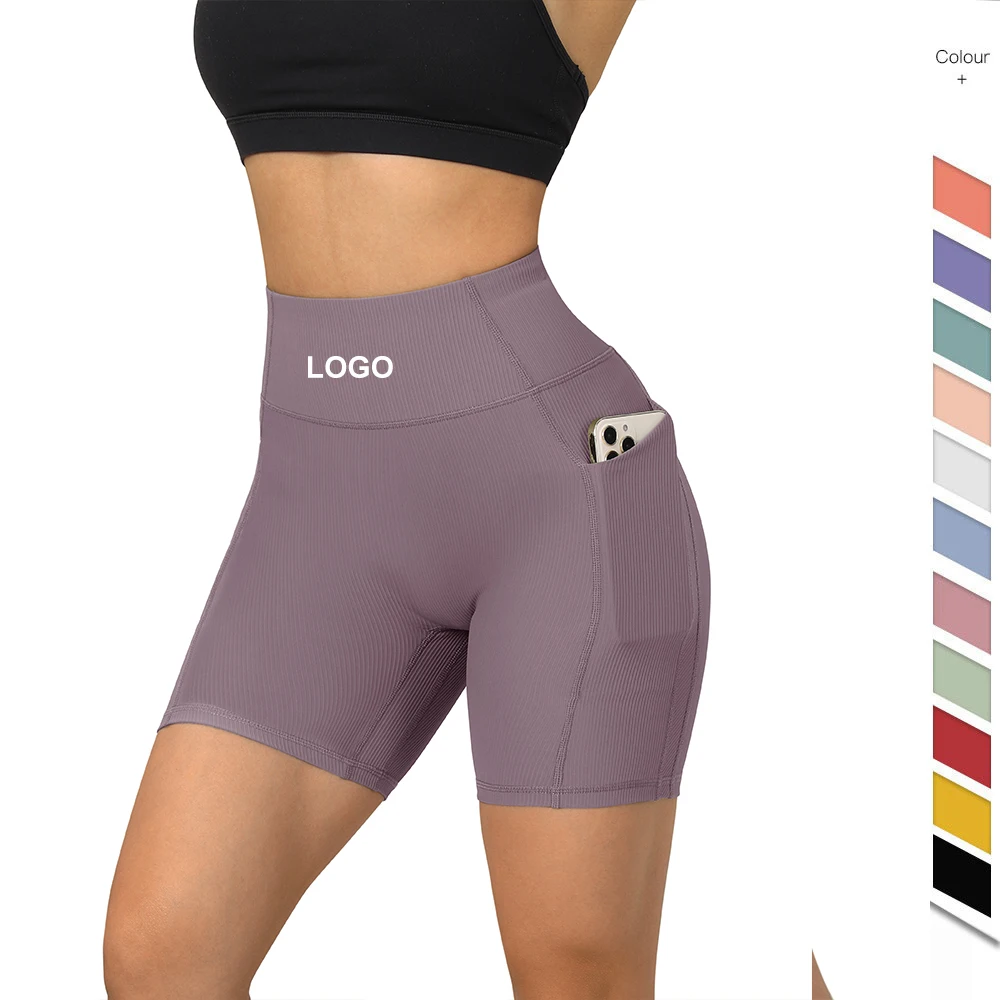 Pantalones De Motorista Personalizados Para Mujer,Ropa De Gimnasio Para  Chica,Medias De Cintura Alta En V,Mallas Cortas Con Bolsillos - Buy Mujer  Medias Polainas Pantalones Cortos,Pantalones De Yoga,Sin Costura Leggings  Product on Alibaba.com