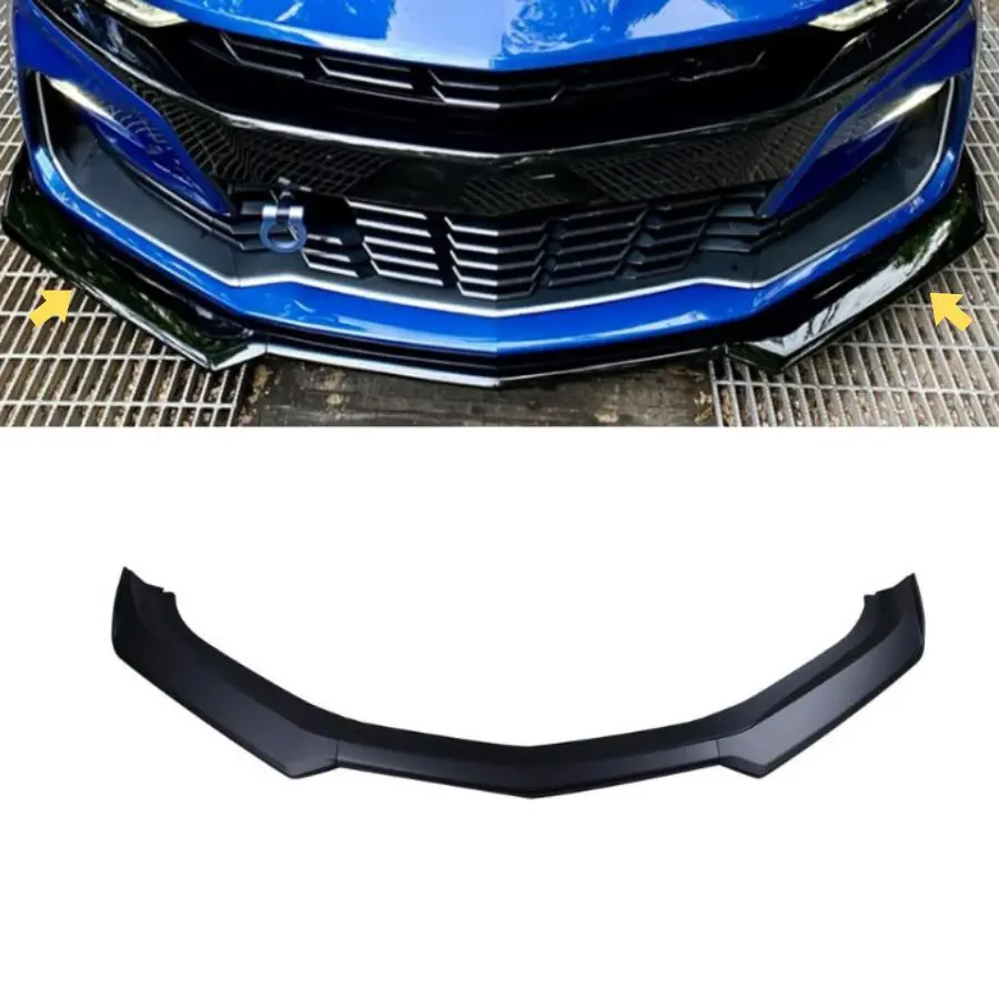 Tiypeor Front Lip Bumper Splitter for Chevy Chevrolet Camaro 2015 - 2023 Front Bumper Lip Kits Spoiler Splitter Auto Modified