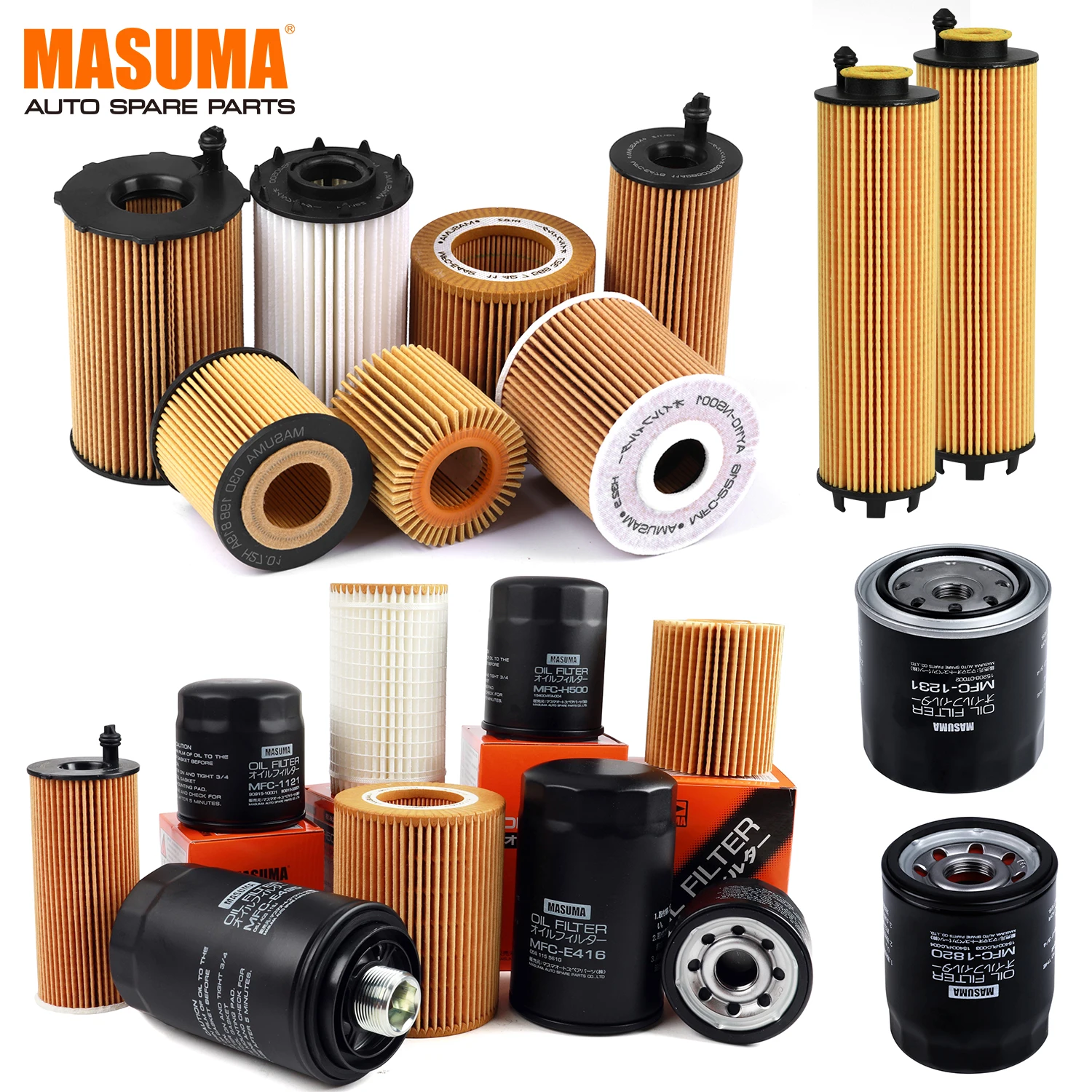 プネウマ MASUMA MFC-1122 Oil Filter - OE No. 90915-YZZD2 for Toyota VW Audi